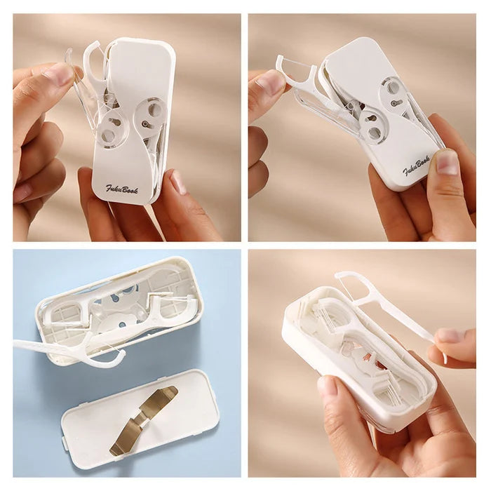 Portable Floss Dispenser + DENTAL FLOSS/1 PC