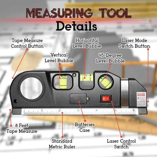 🤩Multifunctional Infrared Laser Level Meter🤩HOT SALE - 49% OFF👍