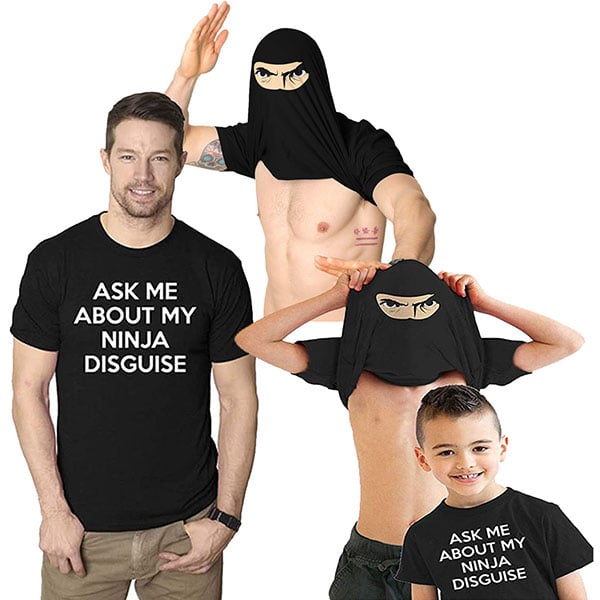 Ninja cross-dressing T-shirt 45%off