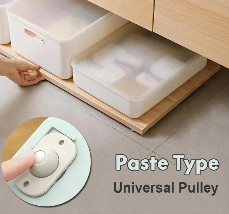 Paste Type Pulley Universal Wheel (8 PCs)