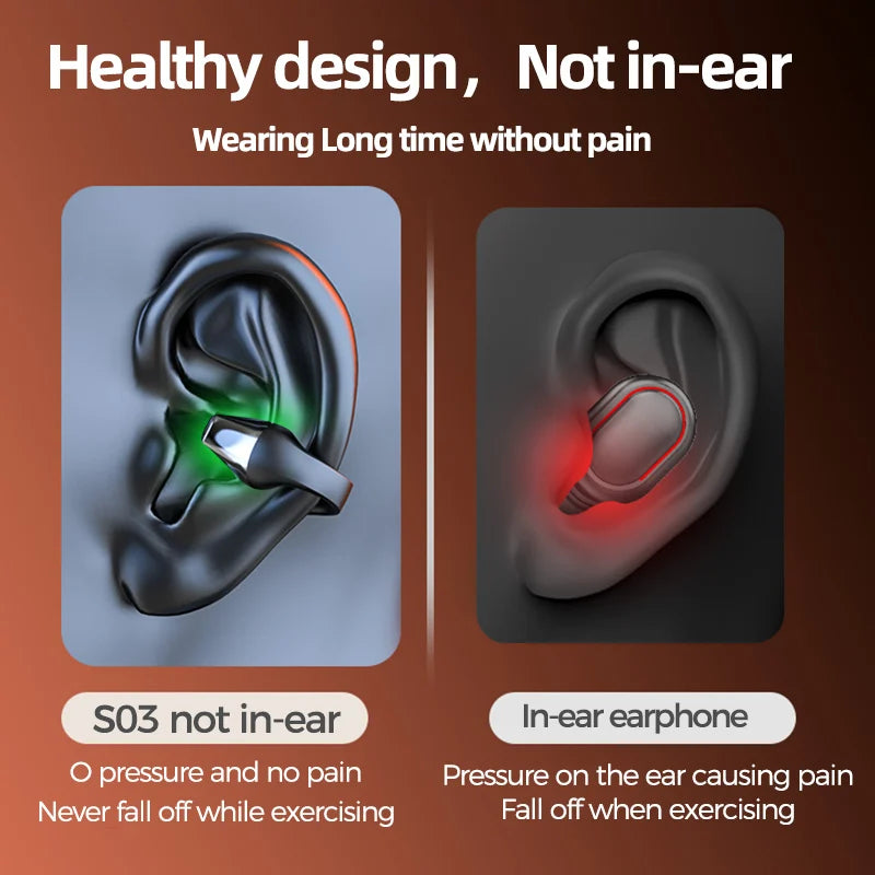 🎁49% OFF🎁 Wireless Ear Clip Bone Conduction Headphones