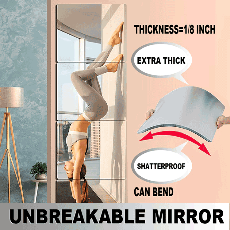 High definition acrylic mirror wall sticker soft lens