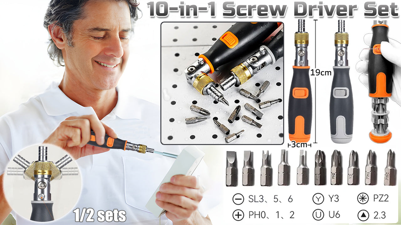 10-in-1 Screw Driver Set