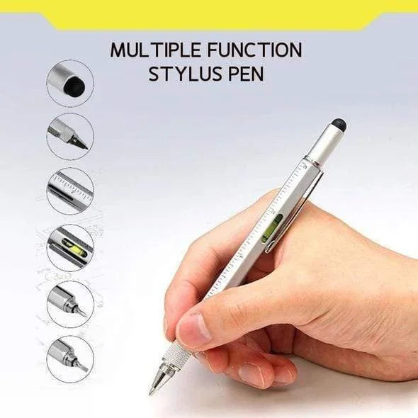 6-in-1 Multi-Functional Stylus Pen