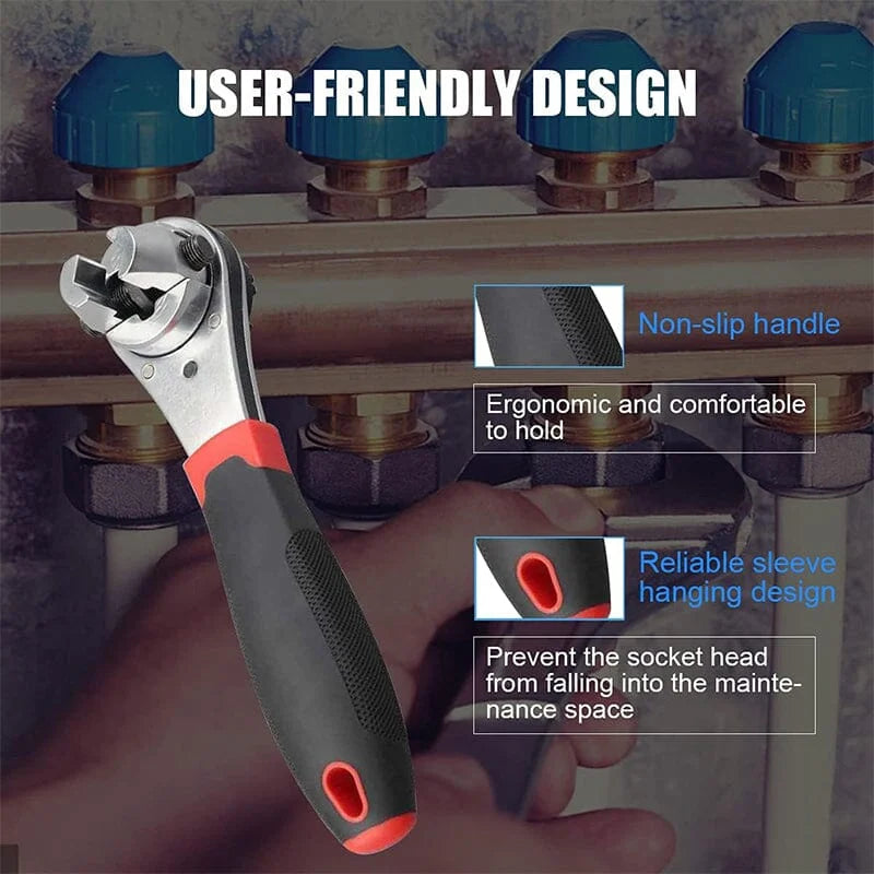 【49% OFF】👍Adjustable Ratchet Wrench