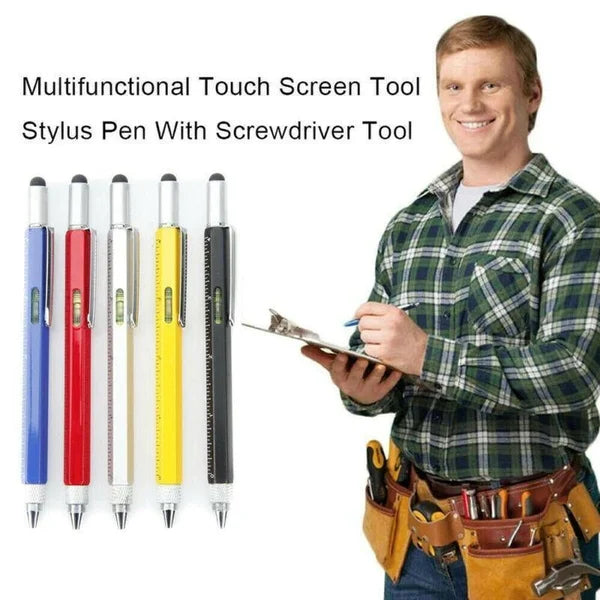 6-in-1 Multi-Functional Stylus Pen