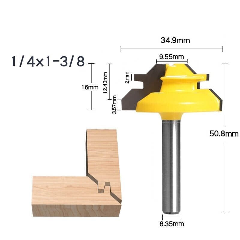 🔥BUY 1 FREE SHIPPING🔥45 Degree Lock Miter Bit