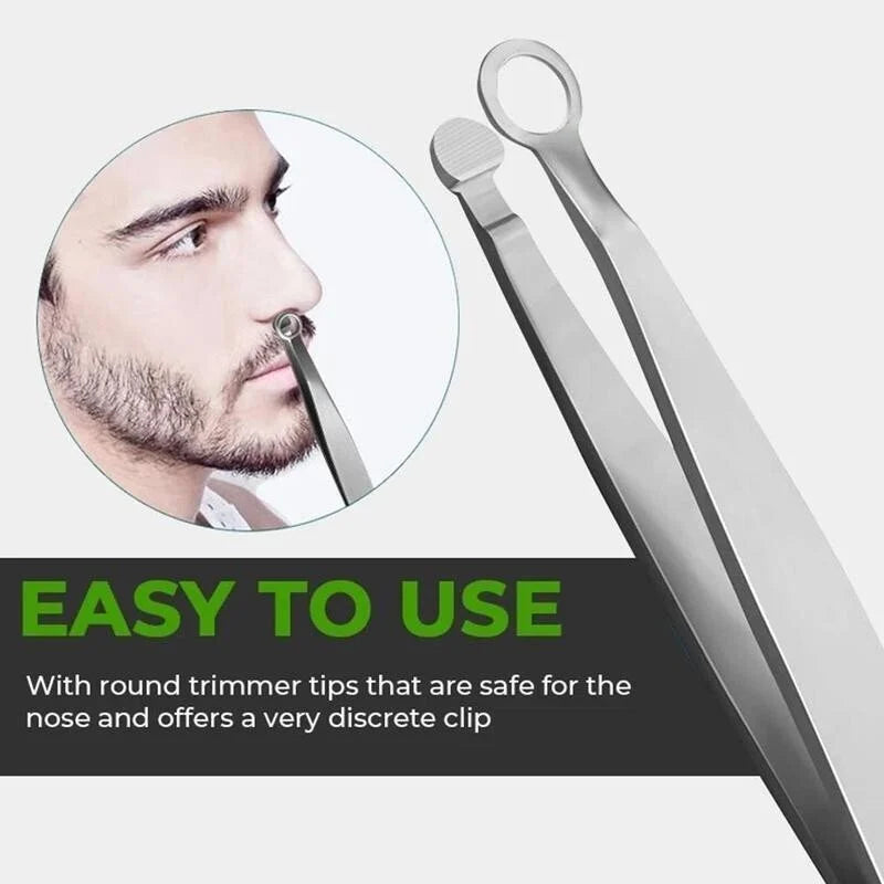 🔥🔥Unisex stainless steel round nose hair clip