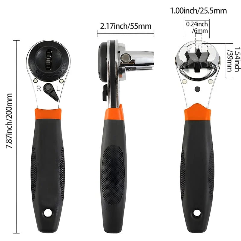 【49% OFF】👍Adjustable Ratchet Wrench