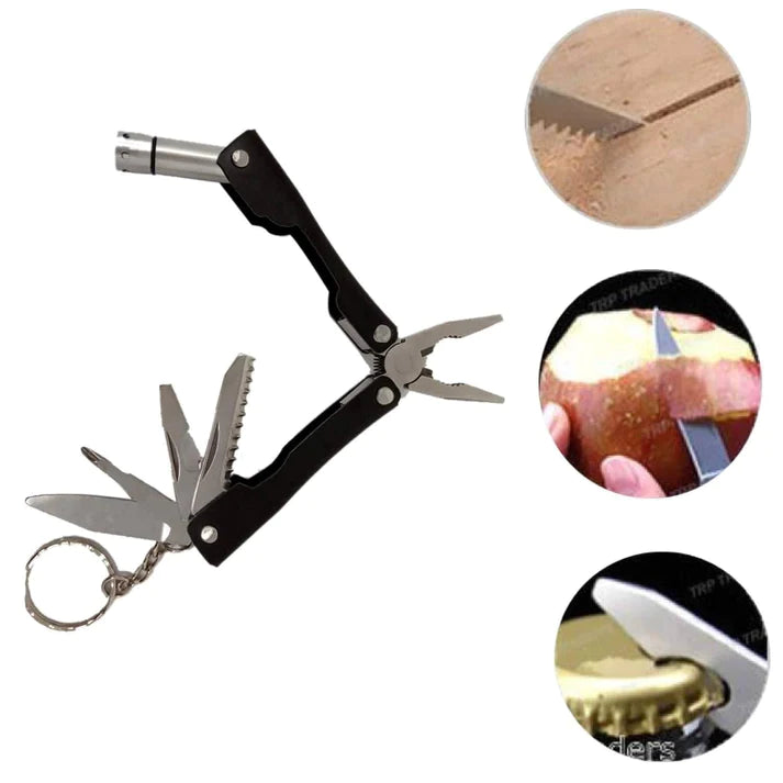 ToolistPro™ 9 in 1 Multi Functional Hand Plier Tool Keychain