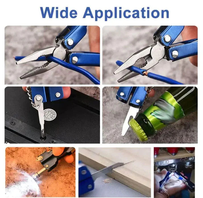 ToolistPro™ 9 in 1 Multi Functional Hand Plier Tool Keychain