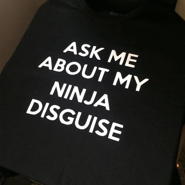 Ninja cross-dressing T-shirt 45%off