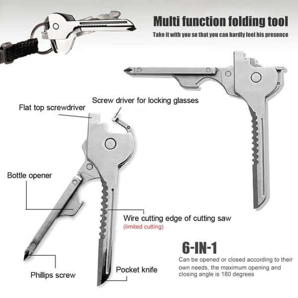 Hot Sale🔥6-in-1 Multi-Functional Keychain Multi-tool