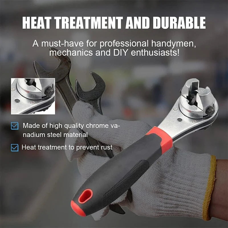 【49% OFF】👍Adjustable Ratchet Wrench