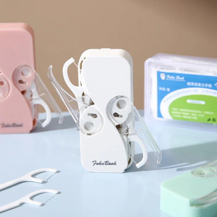 Portable Floss Dispenser + DENTAL FLOSS/1 PC