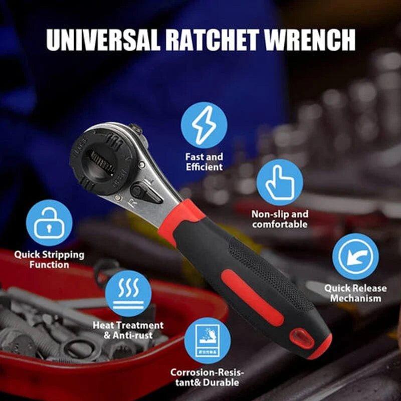 【49% OFF】👍Adjustable Ratchet Wrench