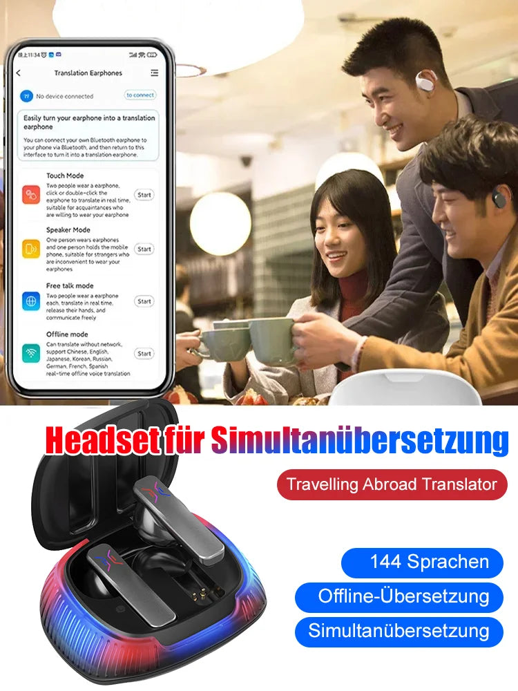 🔥HOT SALE-50%OFF🔥German high-tech simultaneous interpretation Bluetooth headset