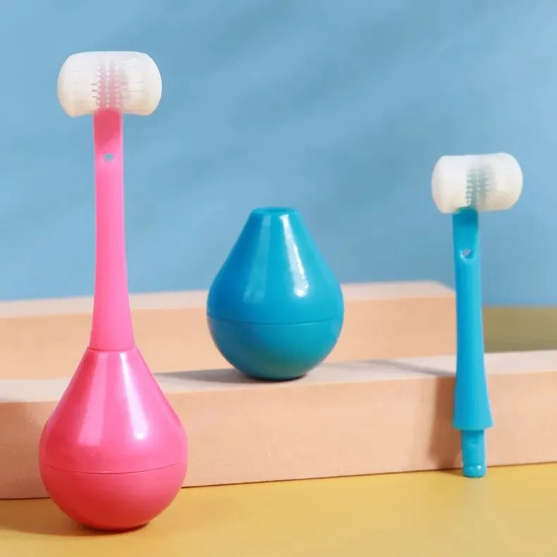 Three-sided Children's Toothbrush