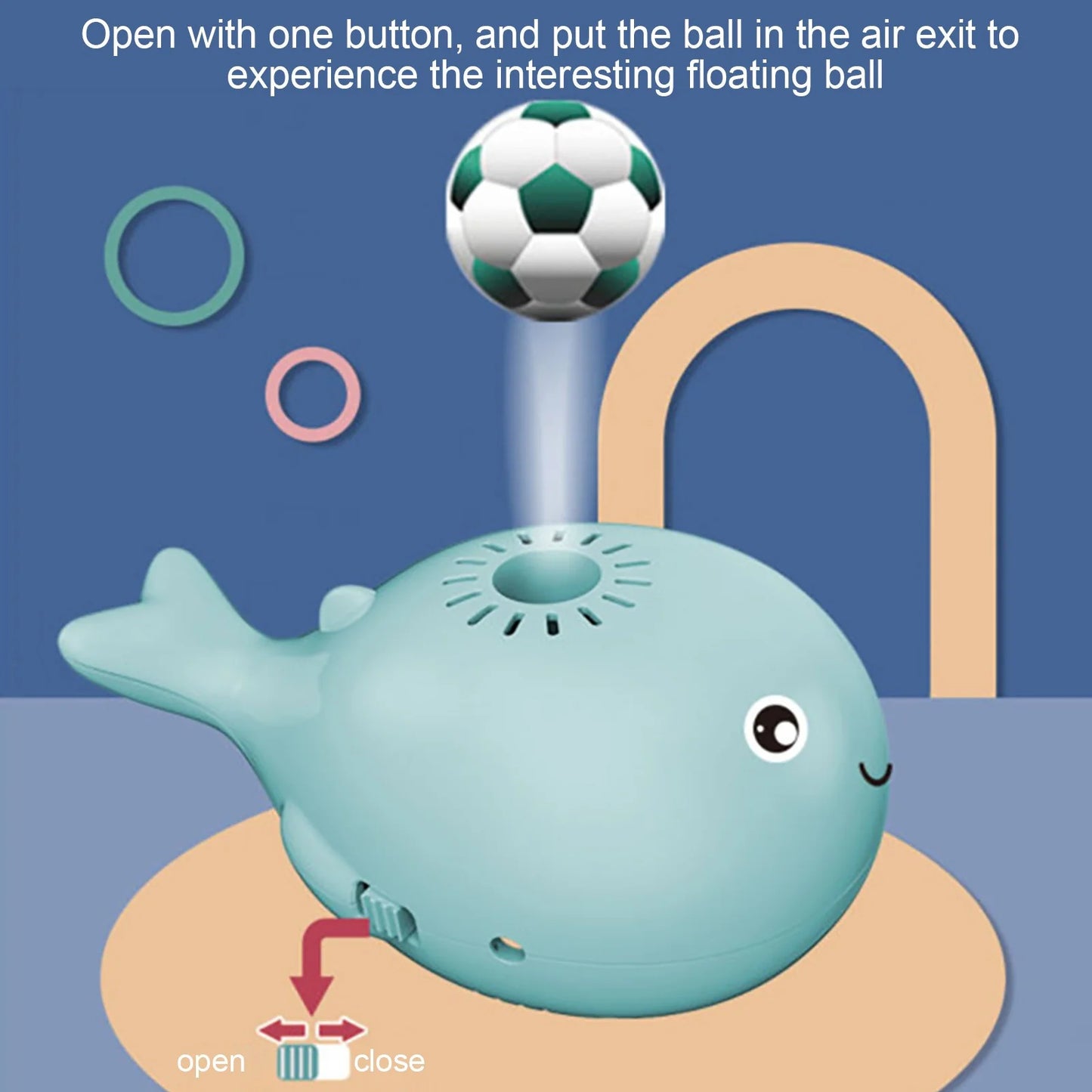 ELECTRIC BALL LEVITATING WHALE TOY