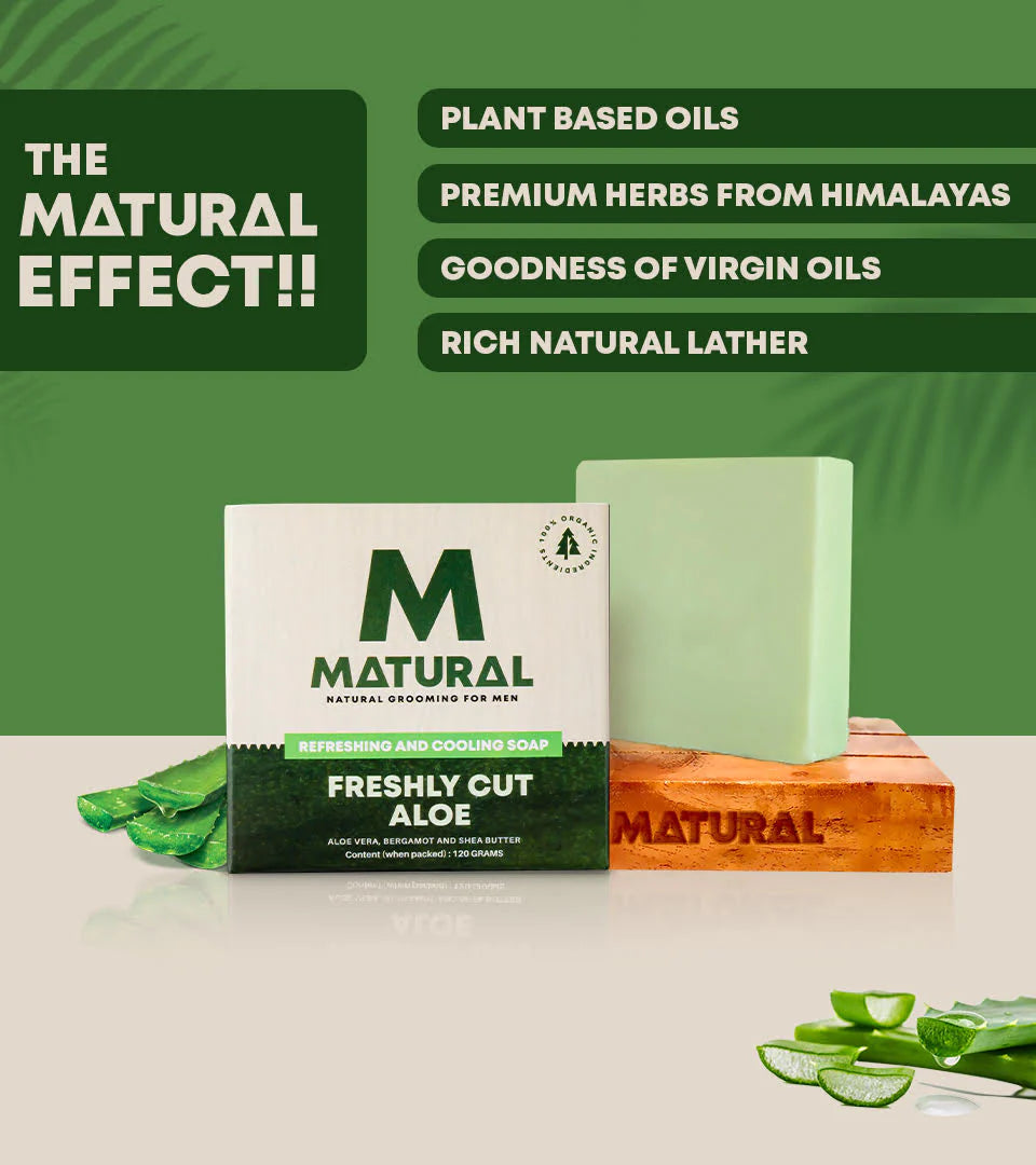 All Natural Aloe Vera Soap For Men