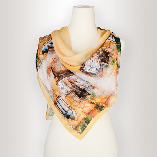 🧣Silk scarves🌻Van Gogh oil painting series💃Elegant and charming