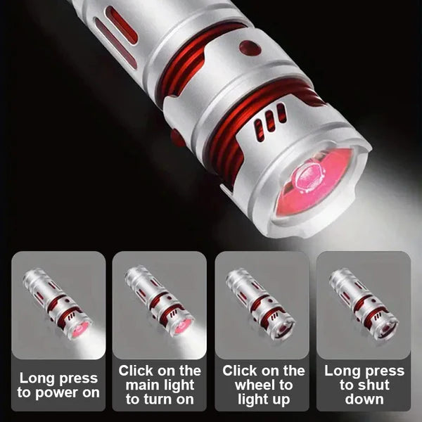 🔥Multifunctional strong light flashlight