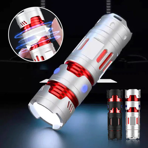 🔥Multifunctional strong light flashlight