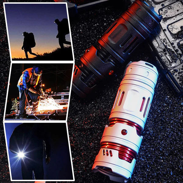 🔥Multifunctional strong light flashlight