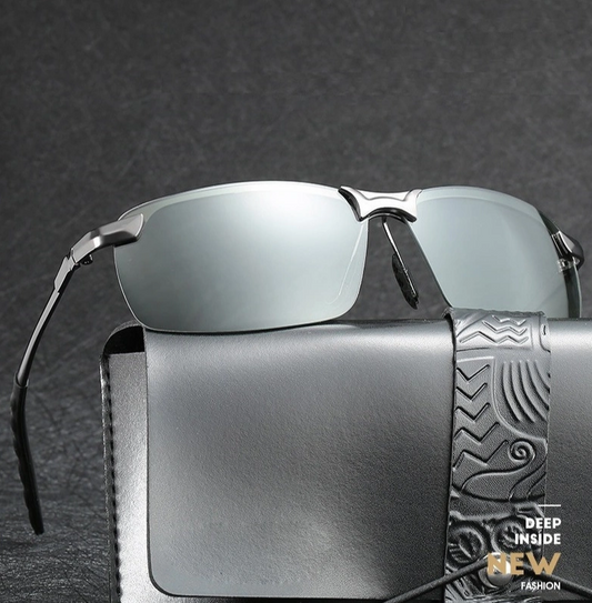 2022 New Fashion Men's Photochromic Sunglasses with Polarized Lens