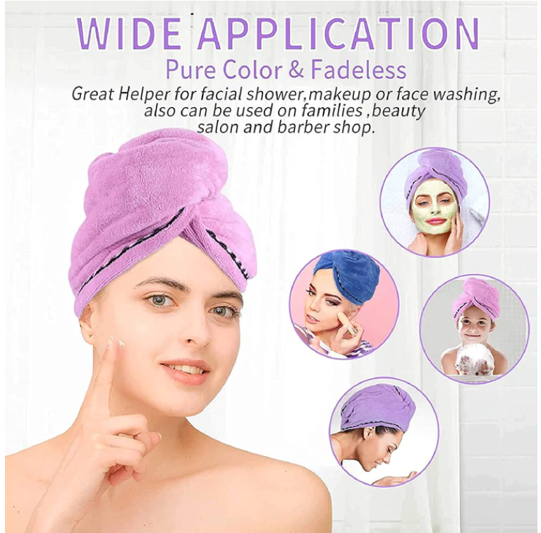 Premium Quick Dry Microfiber Hair Turban Towel 【HOT SALE-45%OFF🔥🔥🔥】(Express 3 Day Delivery)