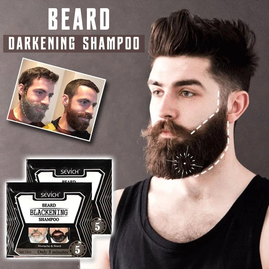 Permanent Beard Herbal Darkening Shampoo (3pcs)